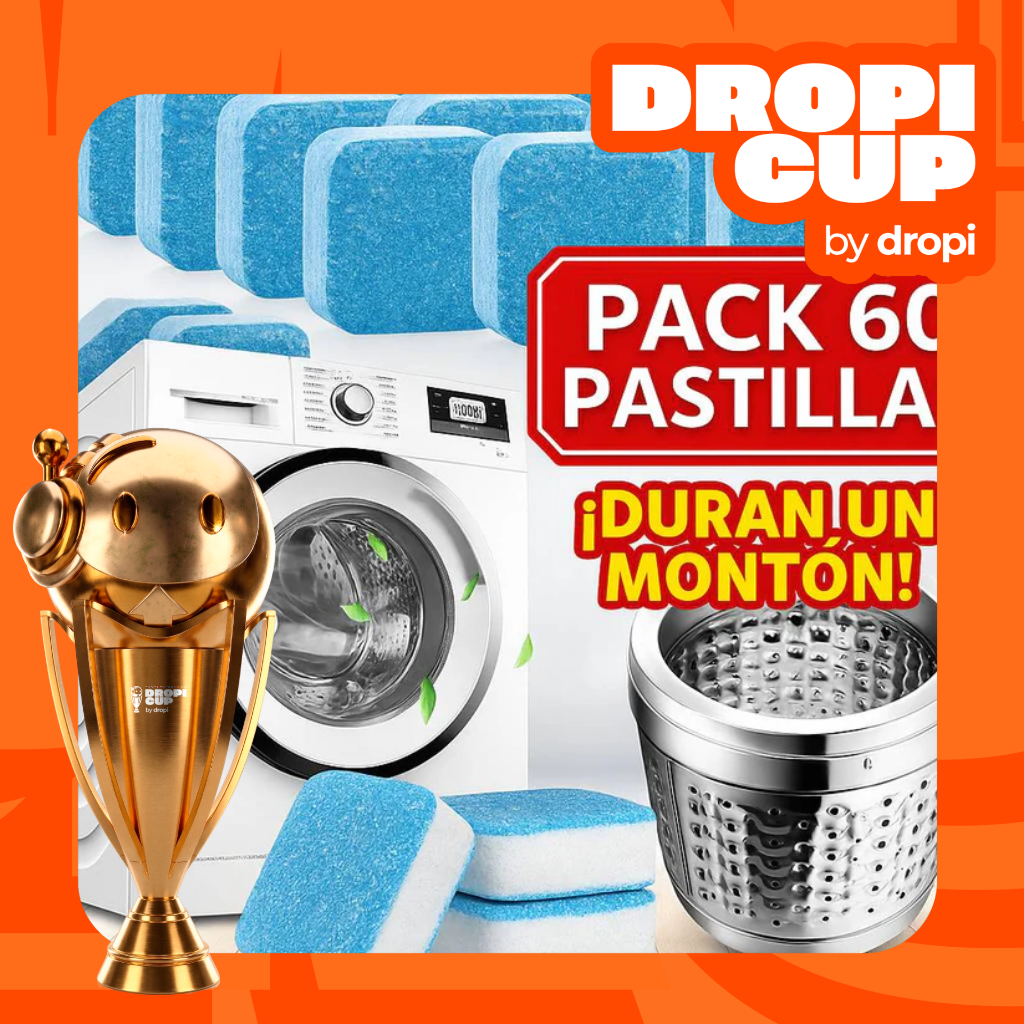 Pastillas limpia lavadora pack 60